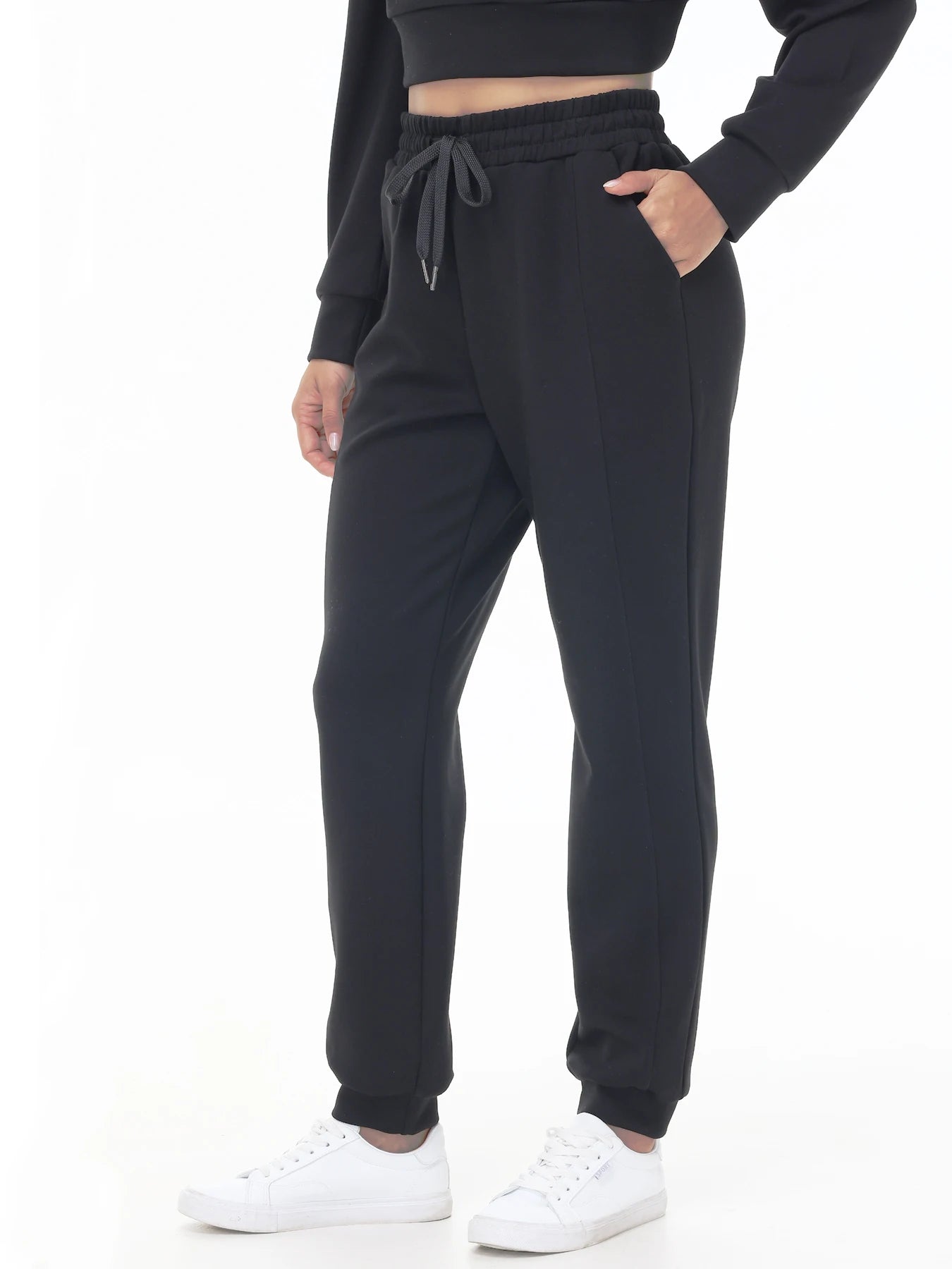 Womens High Waisted Jogger Pants with Pockets for Workout and Lounge