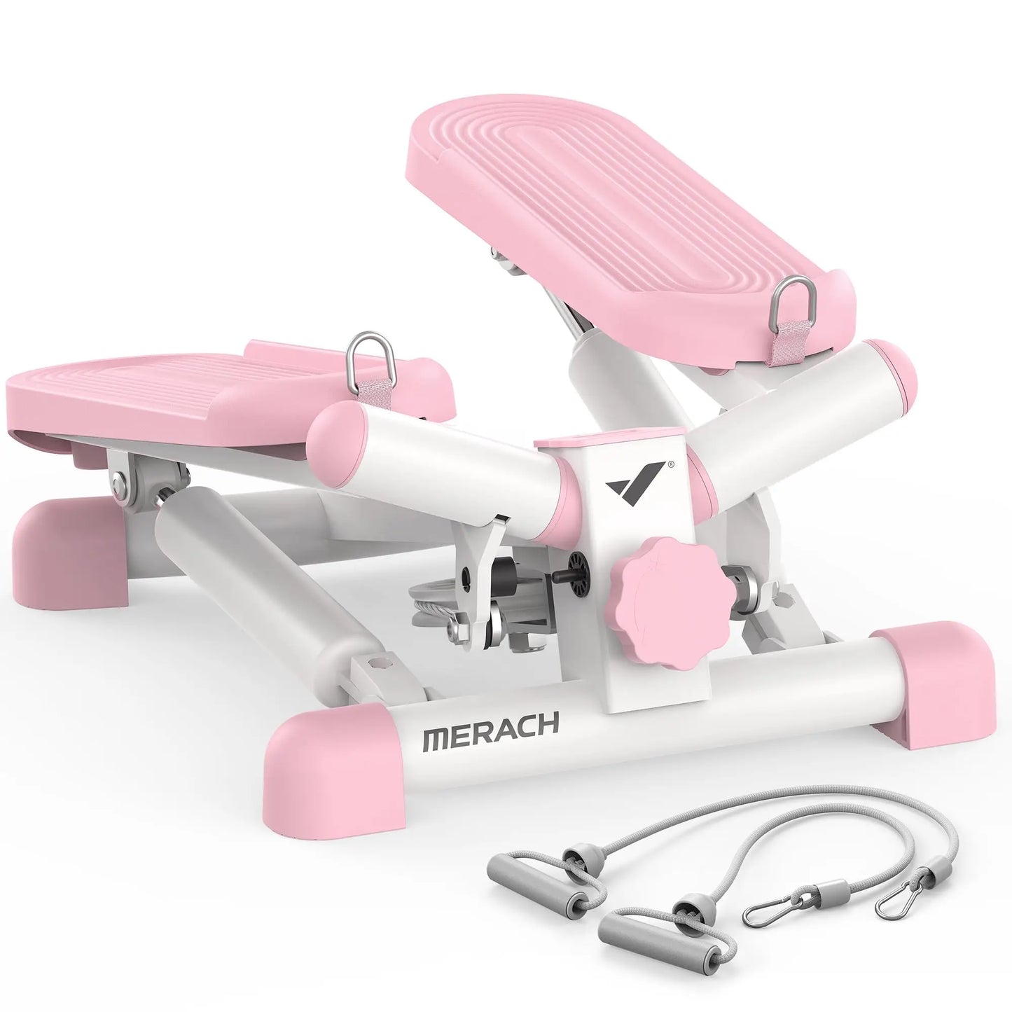 Merach Mini Stepper with Resistance Bands for Fitness and 330LBS Capacity