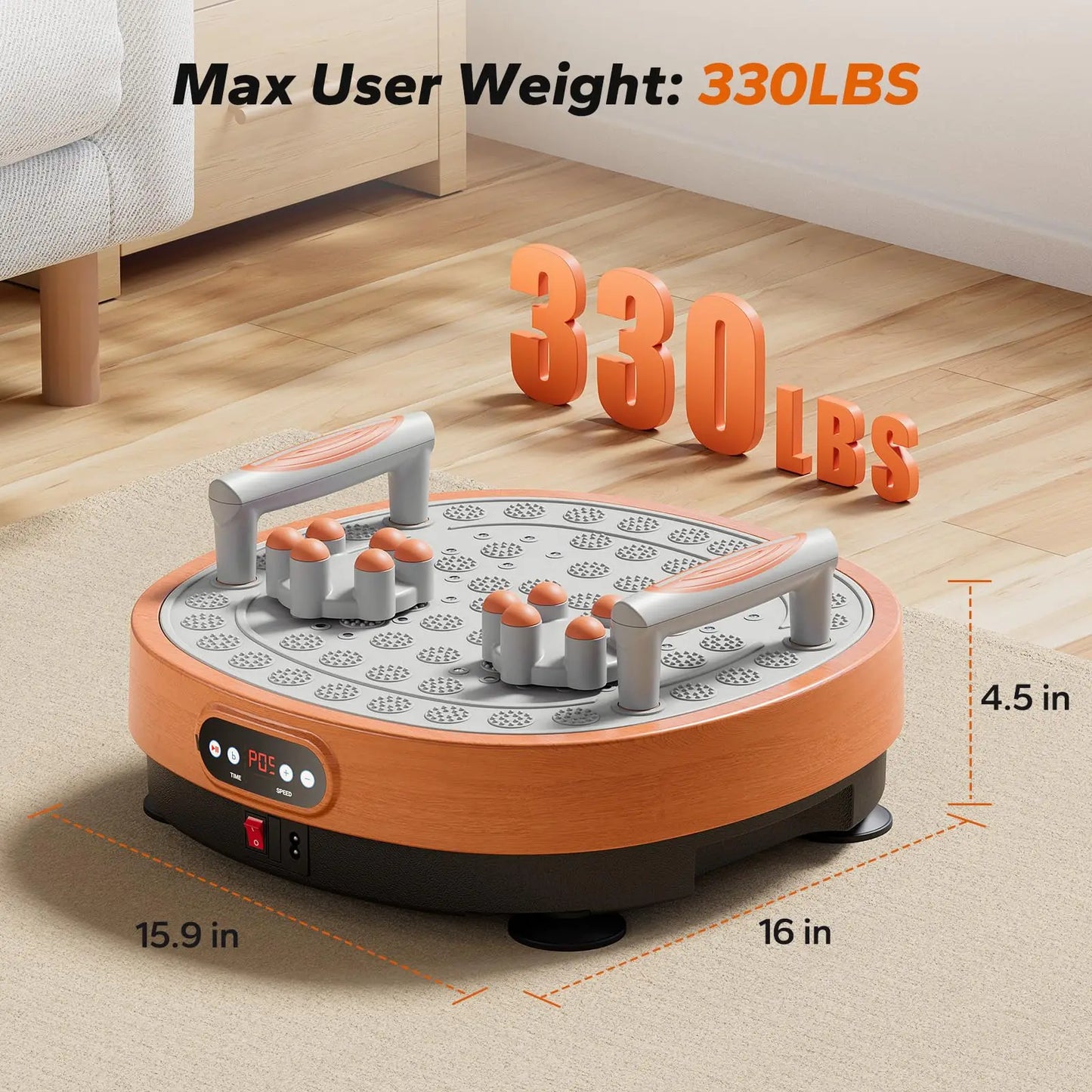 MERACH Vibration Plate Exercise Machine Lymphatic Drainage for Weight Loss