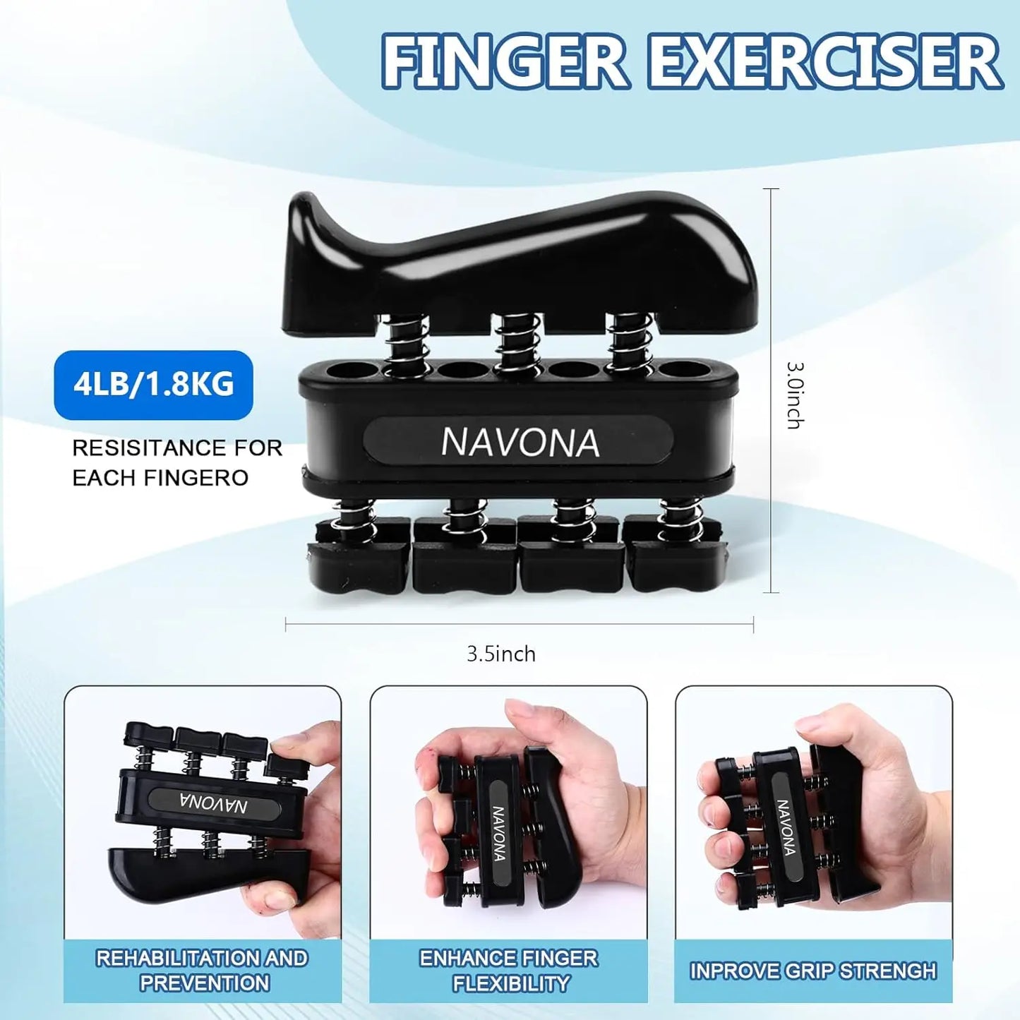 Grip Trainer Kit by Unisex for Strength and Injury Recovery