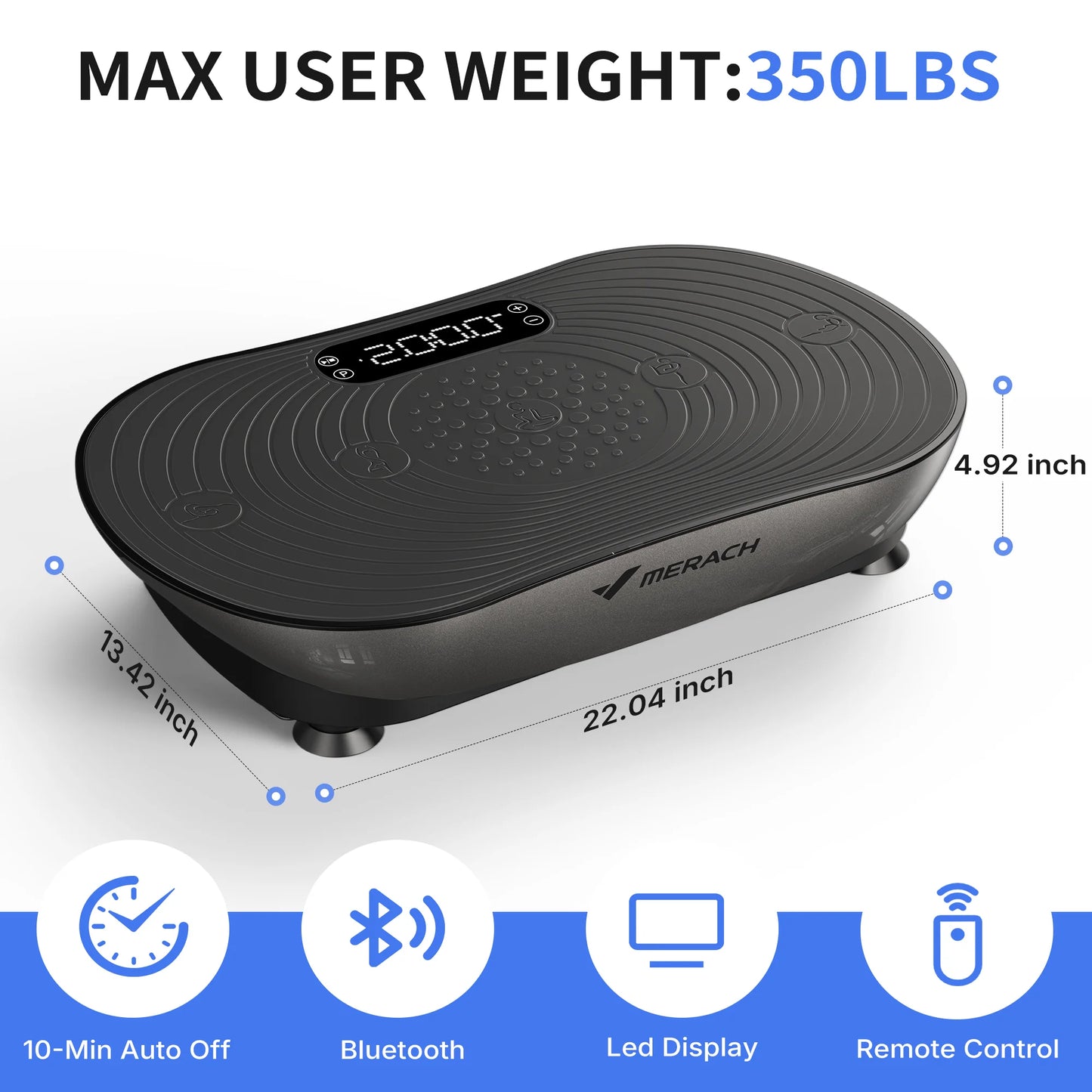 MERACH Vibration Plate V33 for Weight Loss and Shaping