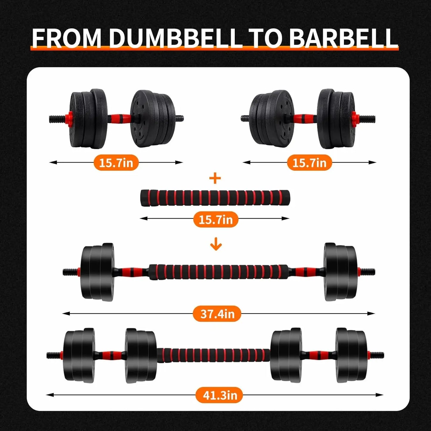Adjustable Dumbbell Barbell Set by Department for Home Gym