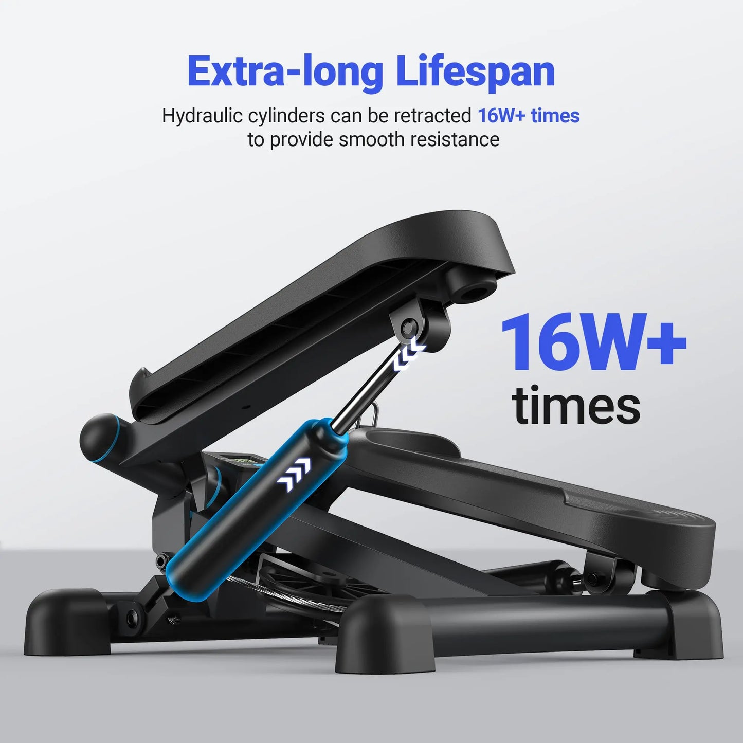 Merach Mini Stepper with Resistance Bands for Fitness and 330LBS Capacity