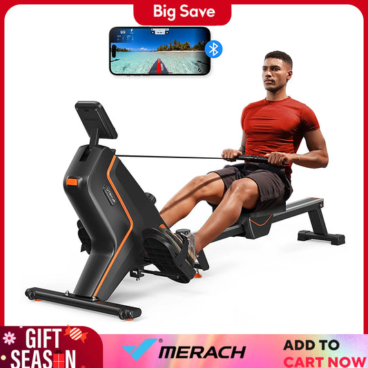 UTRYUP Magnetic Rowing Machine R05 Water Rower with 16 Levels of Resistance