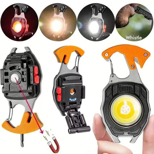Hign-concerned Multi Tool Keychain Flashlight Bottle Opener