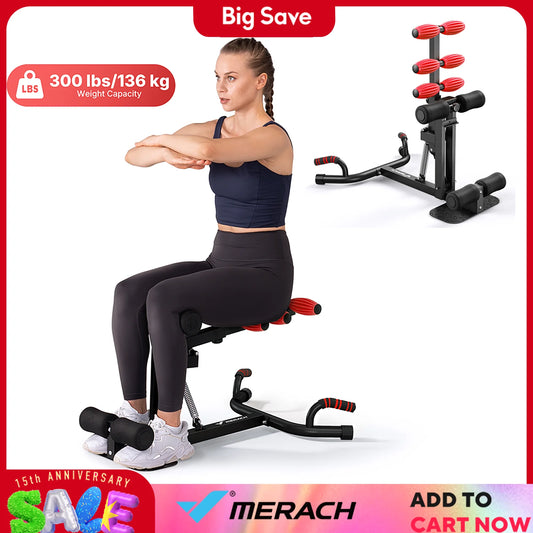 MERACH Deep Squat Machine Glutes Trainer Core Leg Workout