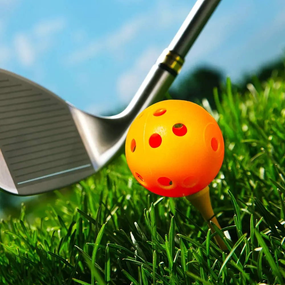 12 Pcs Colored Airflow Golf Balls for Swing Practice and Training
