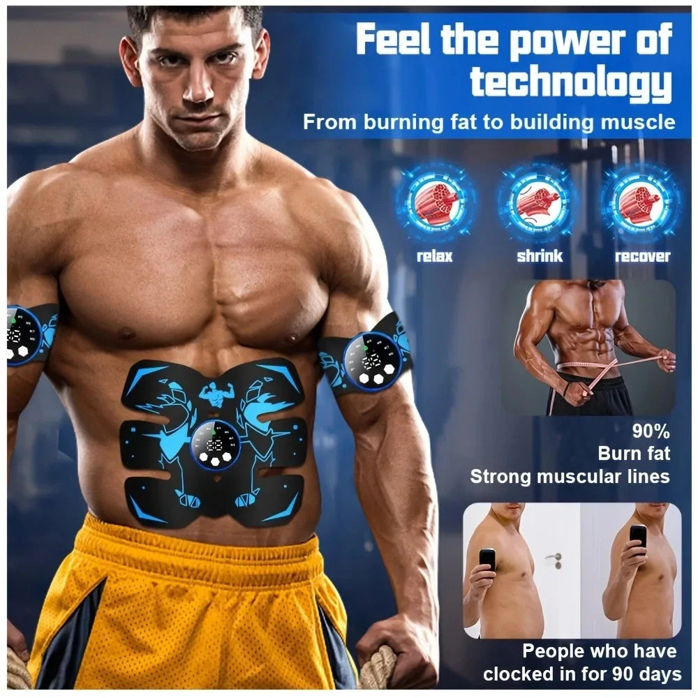 XMSJ YUKUI Wireless EMS Abdominal Trainer Belt Six Pack Abs