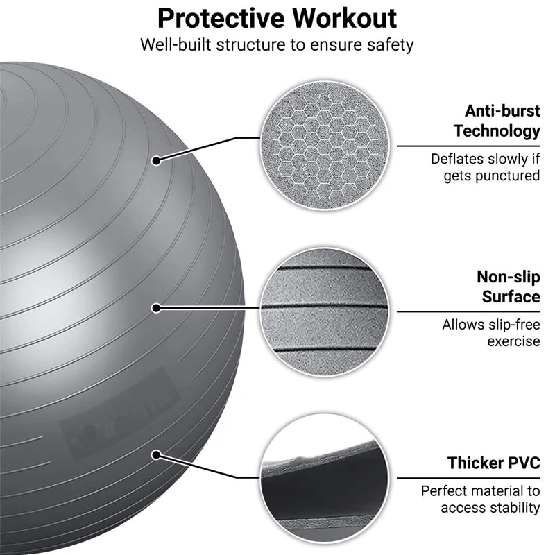Yoga Ball for Home Fitness 65 75 85cm Balance Ball for Pregnant Women