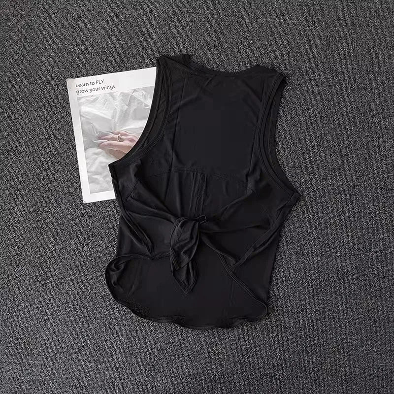 Womens Quick Dry Running Vest Fitness Top Yoga Shirt