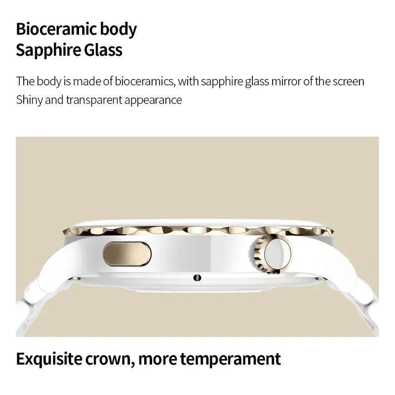 Stylish Waterproof Smart Watch for Women with Built-in Fitness Tracker, Heart Rate, Blood Pressure, SpO2, Sleep Monitor and NFC
