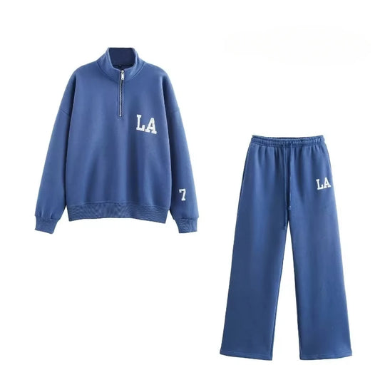 TRAF ZRCN Knit Two Piece Set Casual Elegant Y2K Outfit