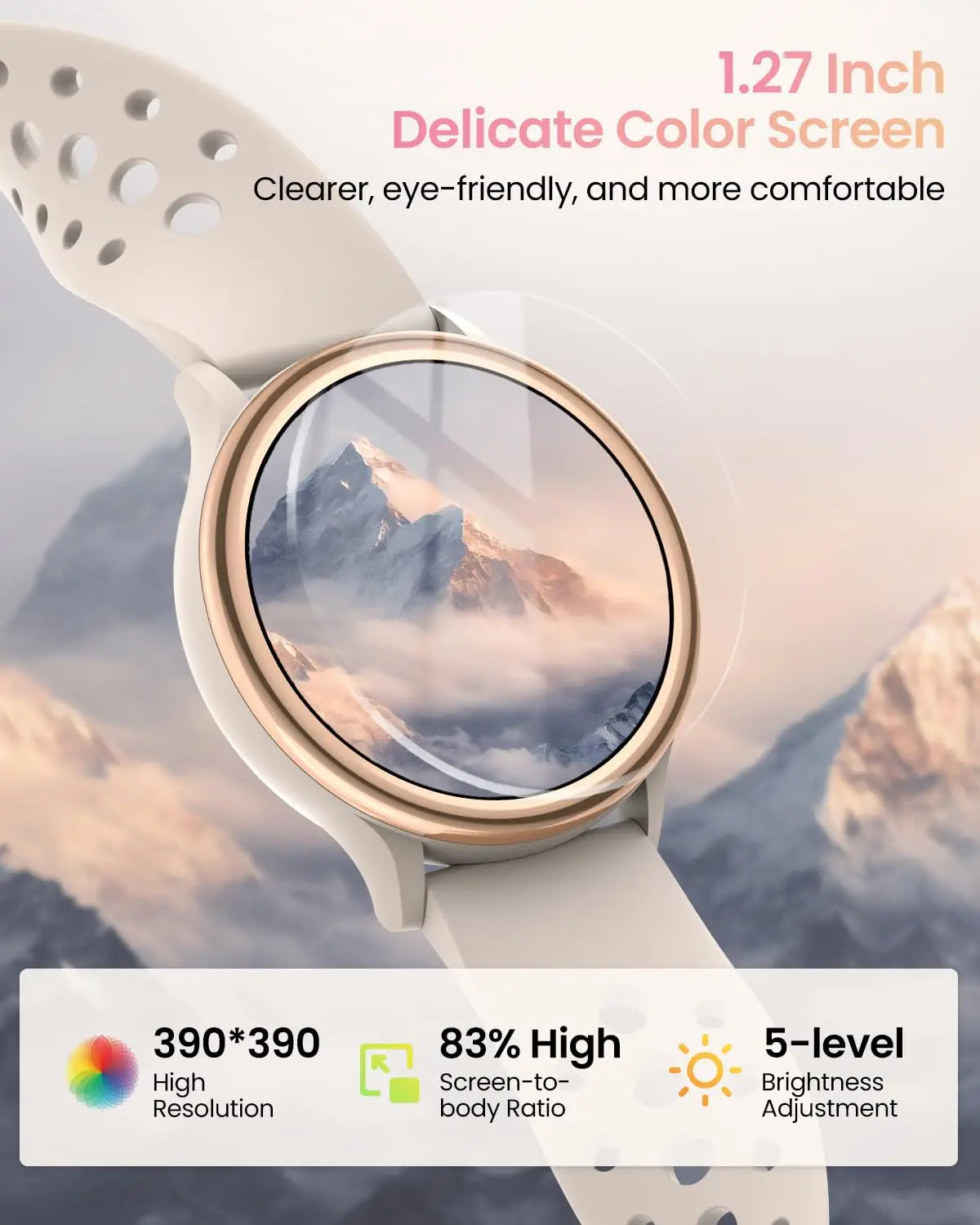 AnyloopCa Smartwatch For Women Fitness Tracker 400 Faces