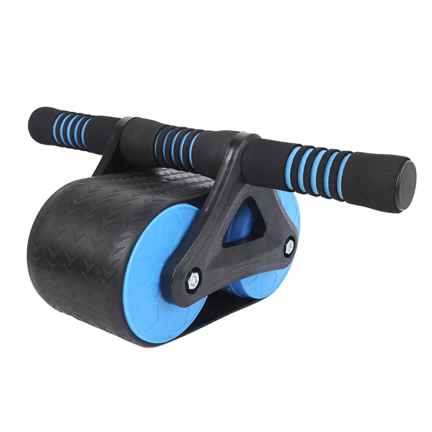 Springback Wheels Roller Domestic Abdominal Exerciser Push‑up Training Mute Fitness Equipment Blue