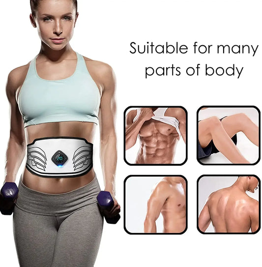 Hign Concerned EMS Abdominal Belt Trainer LCD Display