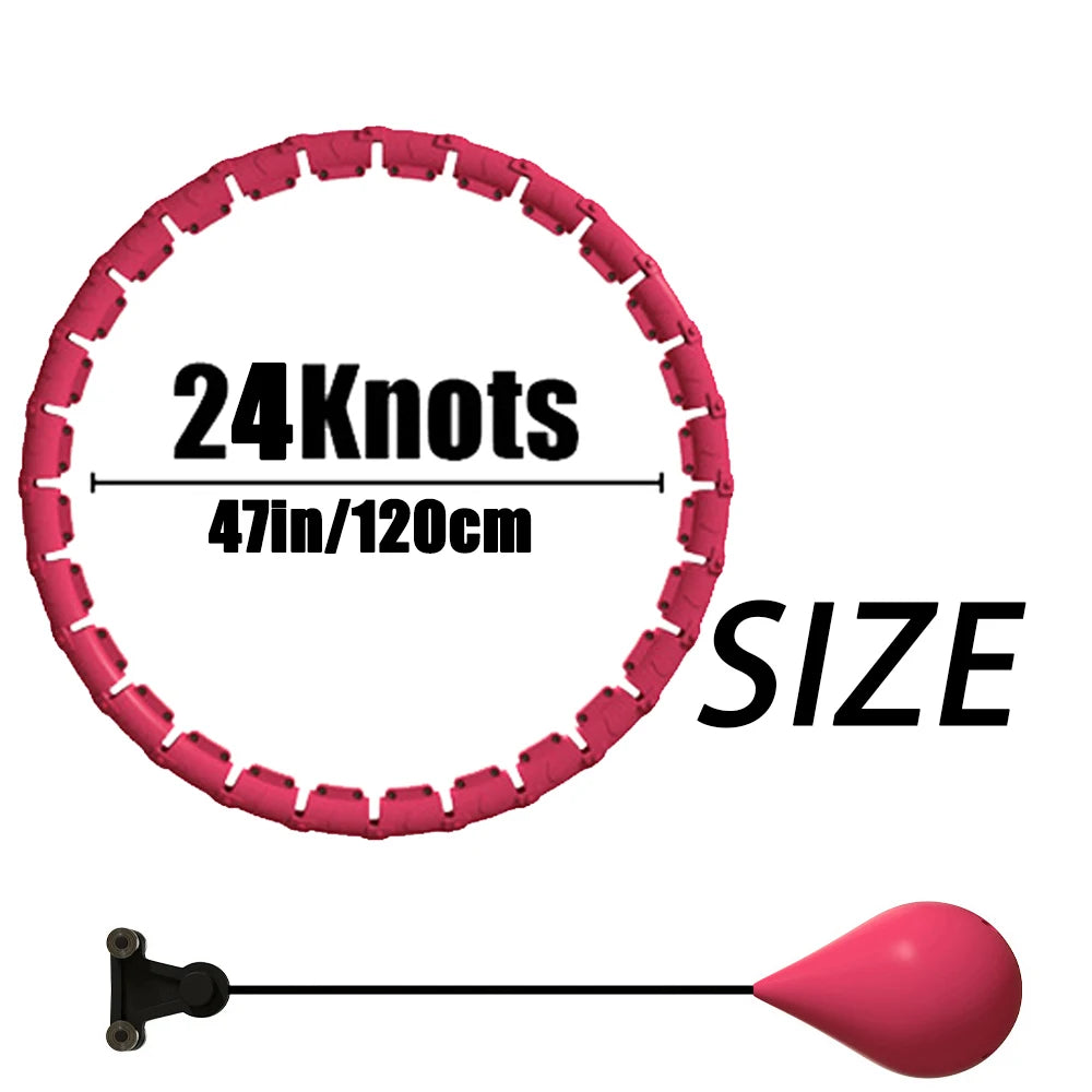 Weighted Fitness Hoops for Adults Adjustable Plus Size Smart Exercise