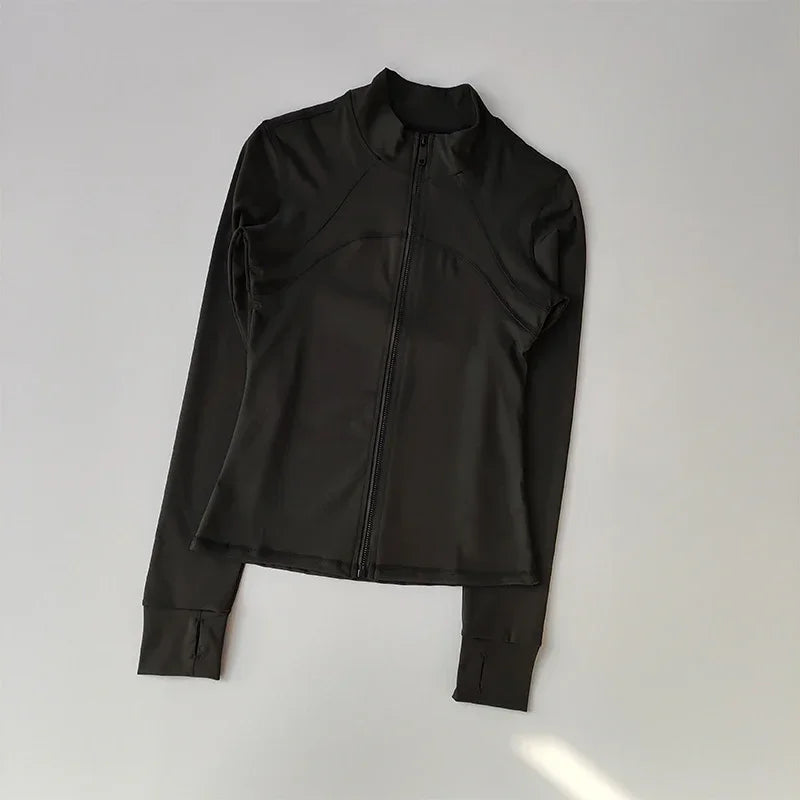 Skin Of Skin Women Zip Jacket Quick Dry Yoga Training Top