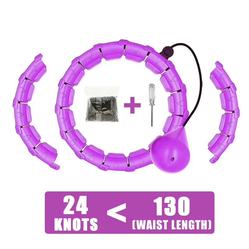 Weighted Fitness Hoops for Adults Adjustable Plus Size Smart Exercise