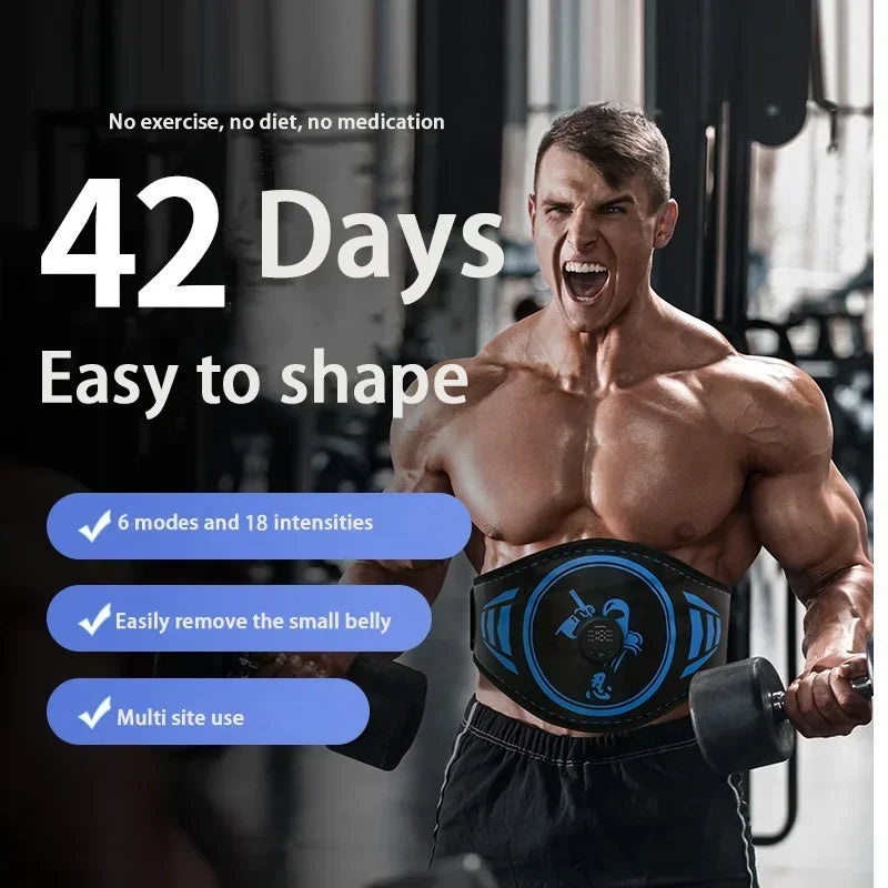XMSJEMS Abdominal Toning Belt EMS Muscle Stimulation