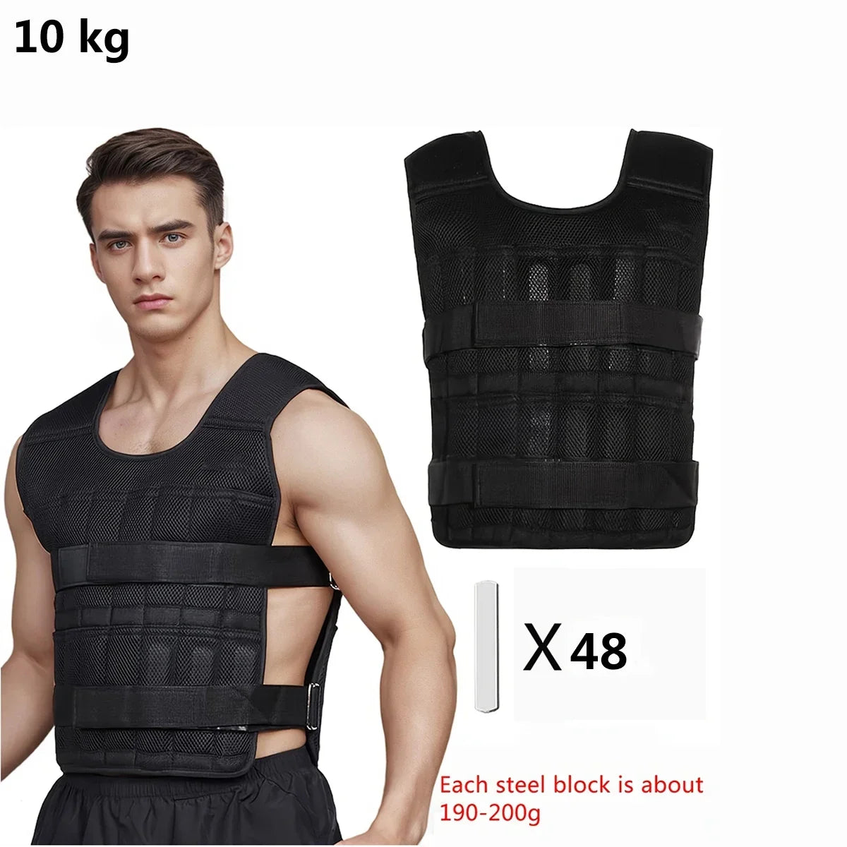 Hign-concerned Adjustable Weight Vest and Ankle Weights Set