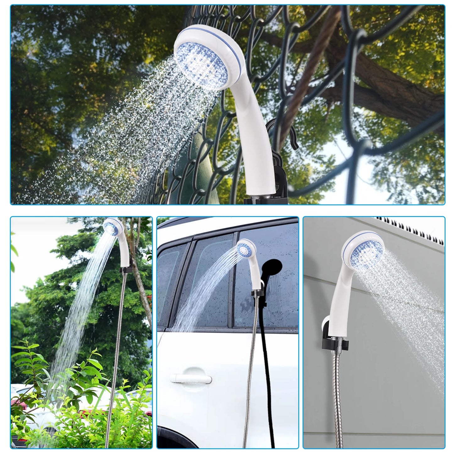 DOACT Portable Camping Shower USB Rechargeable Pump