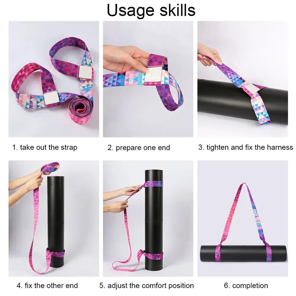 Hign Concerned Yoga Mat Strap Belt Adjustable Nylon