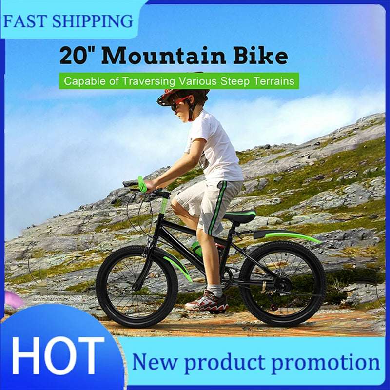 Fork Child 7 Speed Kids Bike With Dual Disc Brakes