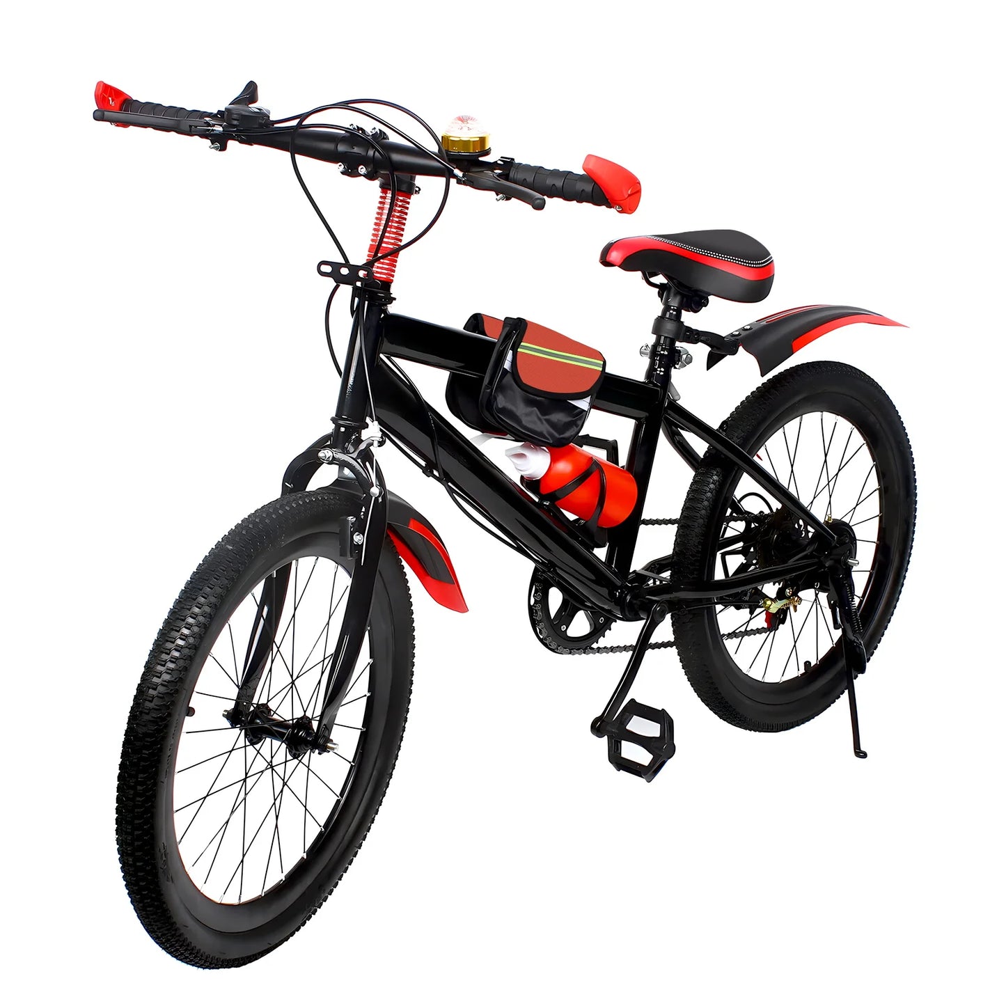 Fork Kids Mountain Bike 7 Speeds Dual Disc Brakes Unisex