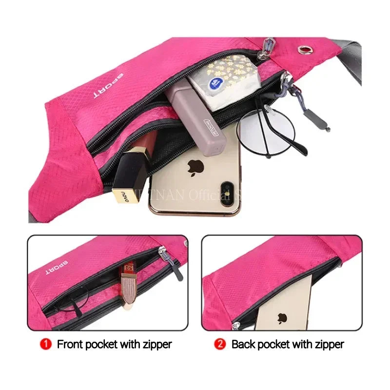 MRTNAN Multifunctional Nylon Waist Bag for Outdoor Sports