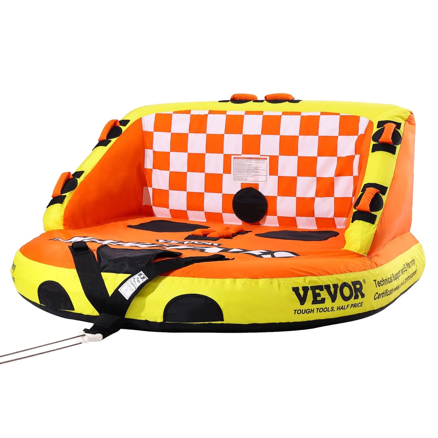 Towable Boating Tube For 1 2 Riders With Deck Seats
