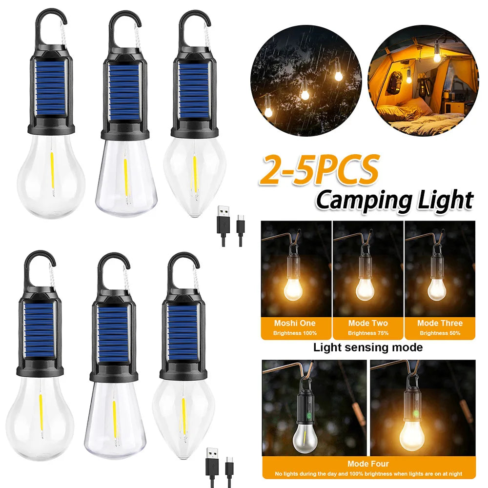 Shunmaii Solar Powered LED Lantern For Outdoor Camping