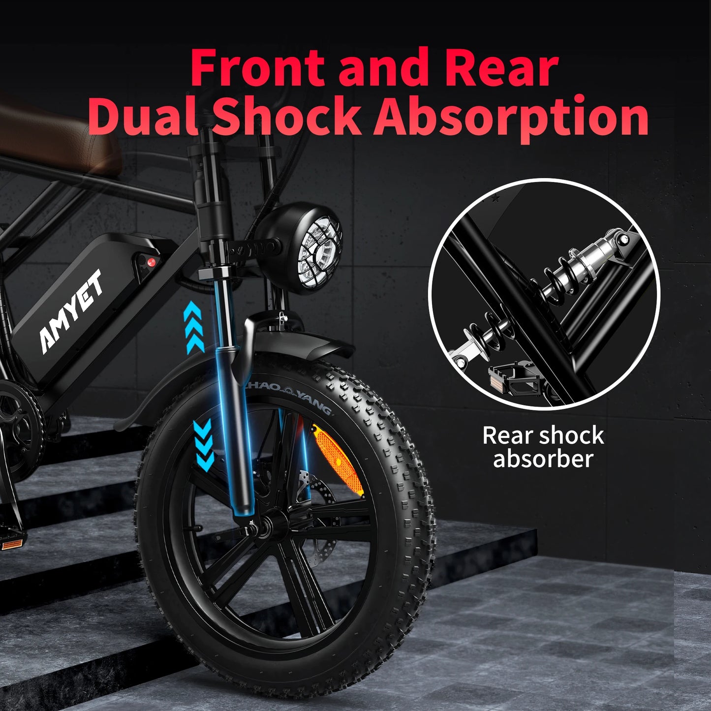 AMYET V9 G60 Adults Electric Bike 1000W Motor 48V Battery