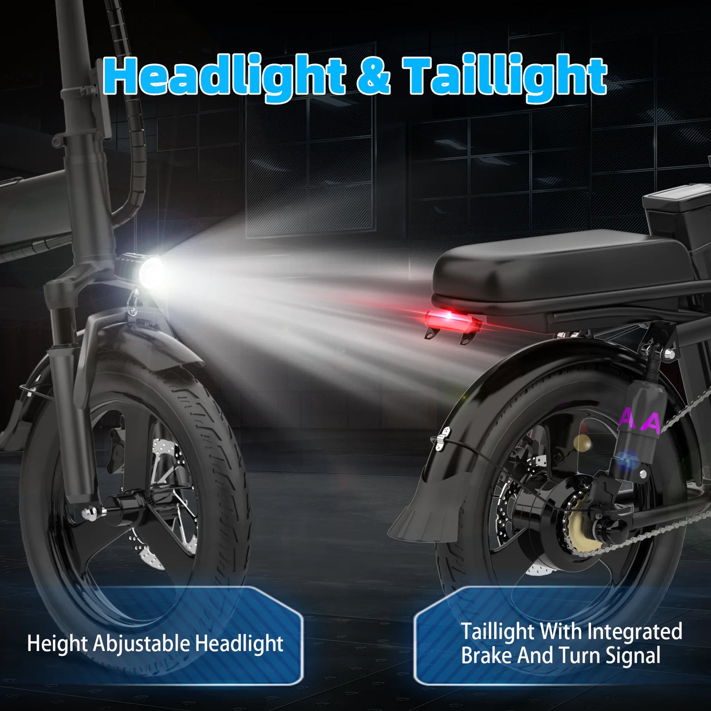 IDOTATA 48V 10Ah Foldable Electric Bike with 400W Motor for Urban Commuters