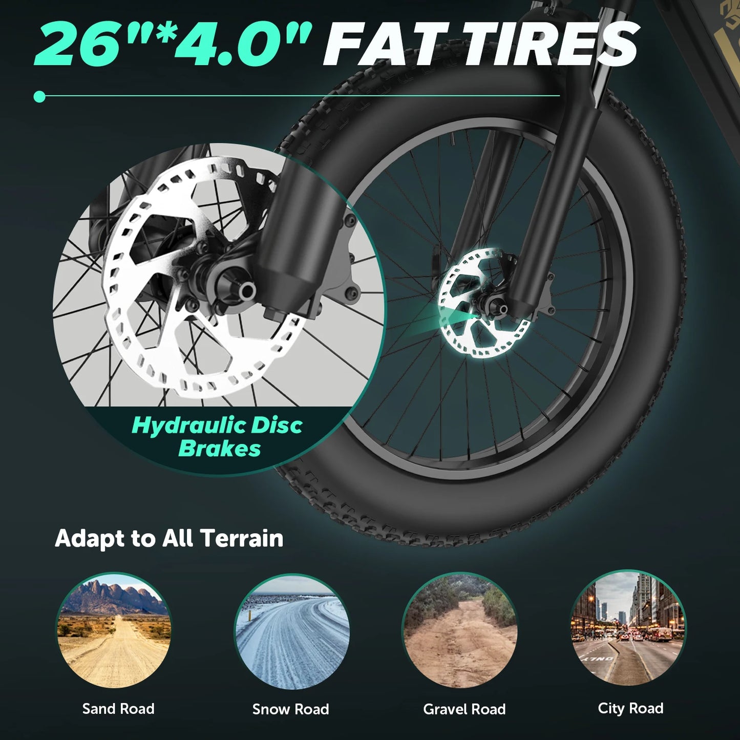 Cycrown Ultra 750W Adult E-Bicycle 48V Dual Battery City E-Mountain Bike