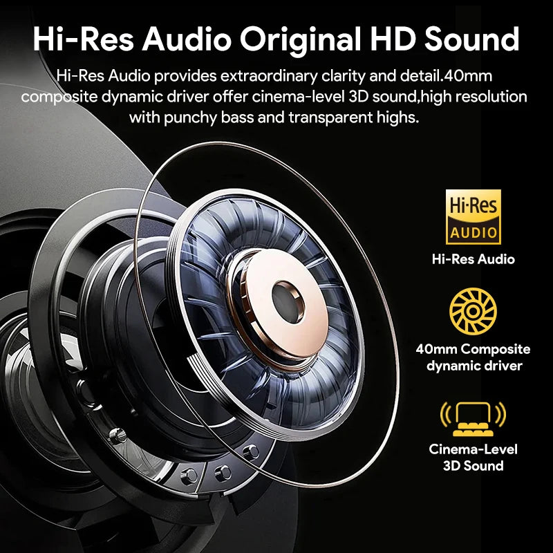QCY H3 ANC Wireless Headphones Hi Res Audio Bluetooth
