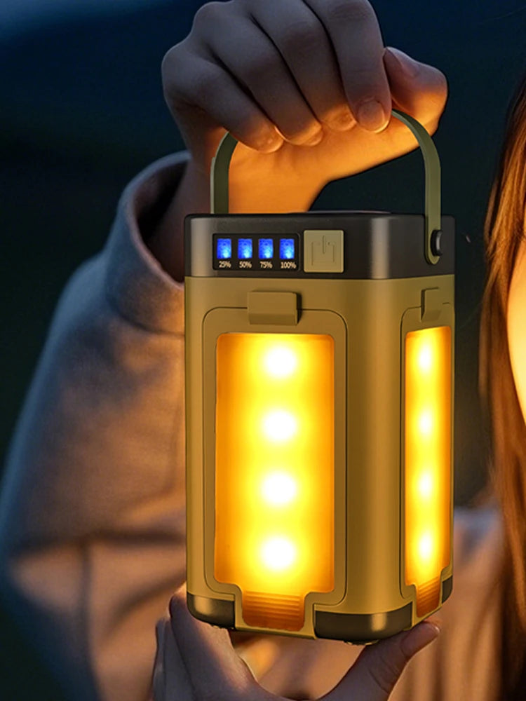 Alloet Foldable Camping Light Power Bank Lantern Solar