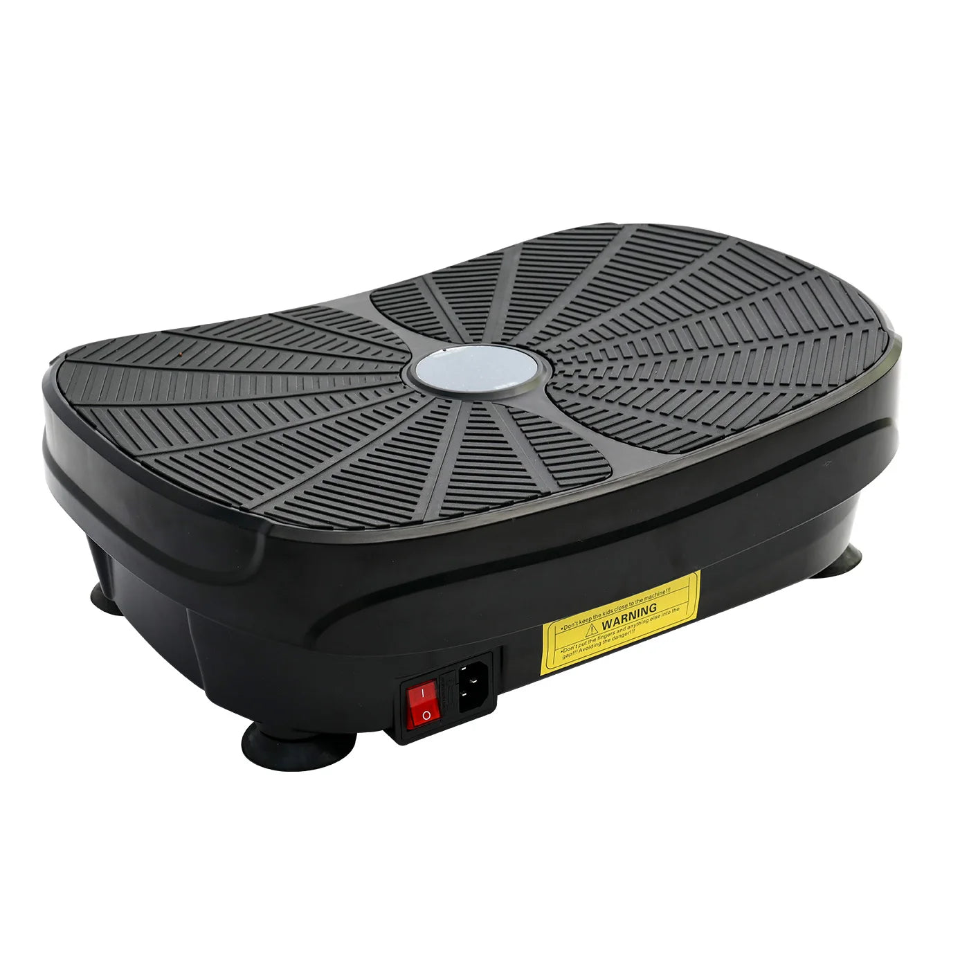 Vibration Plate Exercise Machine Kit Portable Body Workout With Resistance Bands