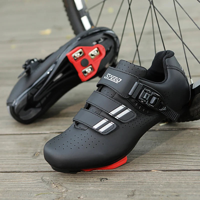 Peloton Compatible Mens Cycling Shoes With Look Delta Cleats