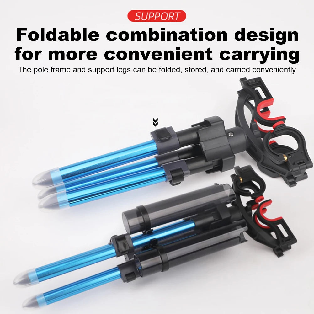 JOCESTYLE Portable Folding Fishing Rod Tripod Stand
