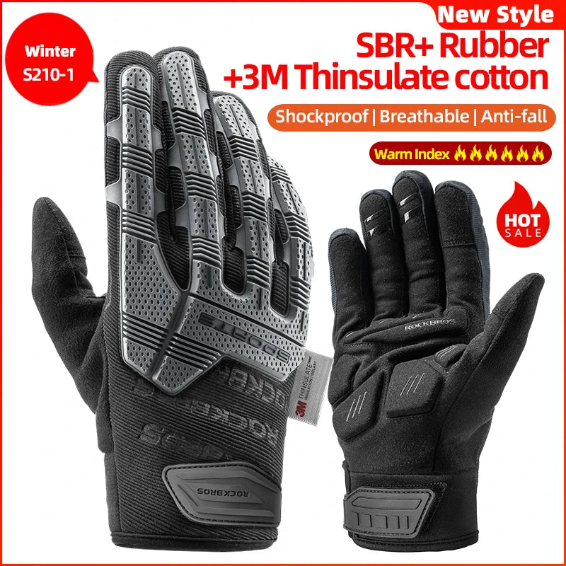 ROCKBROS Cycling Gloves Tactical Gel Shockproof Full Finger