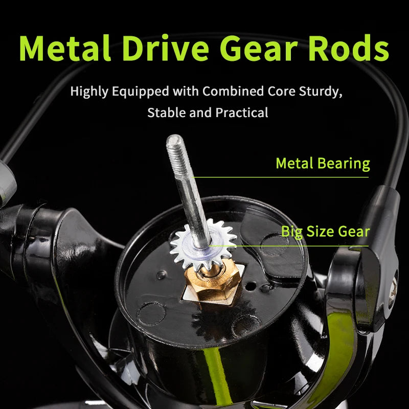 MX2000 Fishing Reel with 7 Plus 1 Bearings and Carbon Brake for All Waters