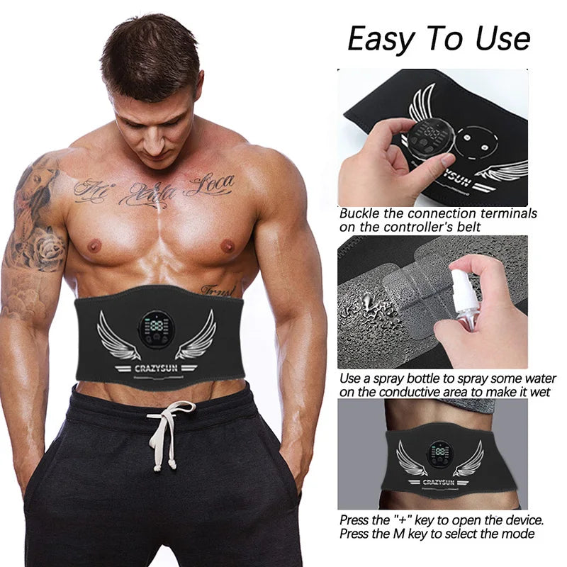 Eelhoe Abdominal Toning Belt EMS Muscle Stimulator