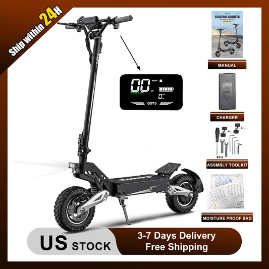 Max Speed Electric Scooter 900W Peak Motor 48V Lithium