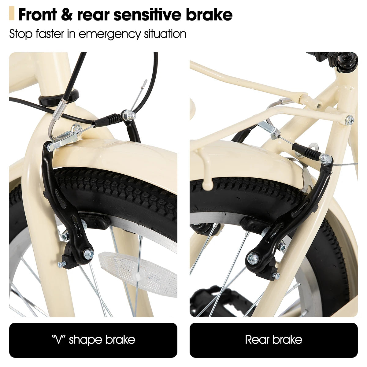 JoyStar Cruiser Bike 7 Speed Unisex With Rear Rack