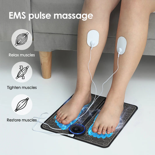 Hailicare Rechargeable Foot Massager Pad EMS Muscle Mat