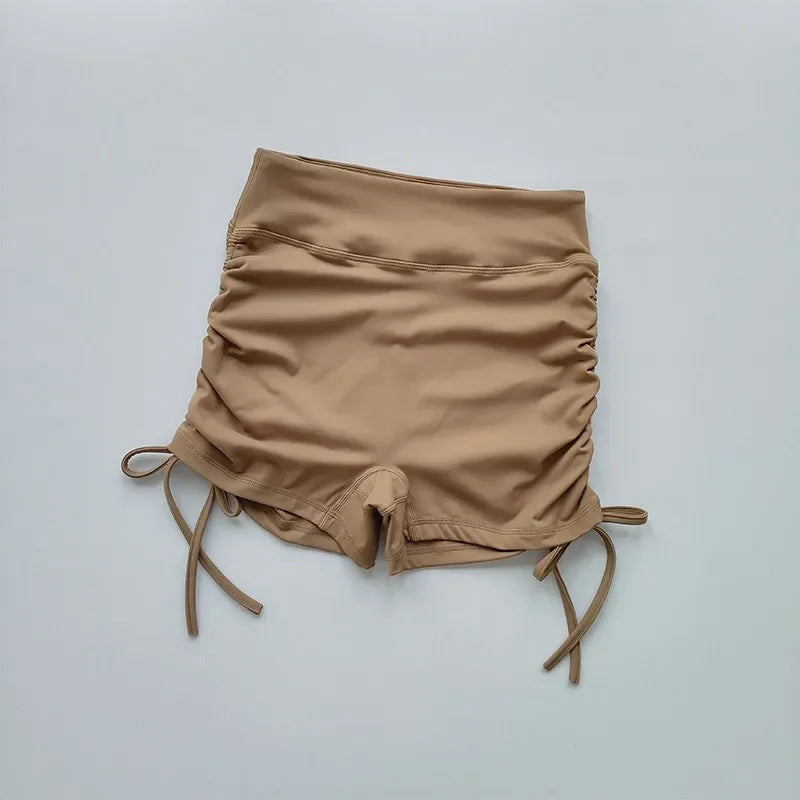 Summer Yoga Shorts Women Breathable High Waist Running Gym