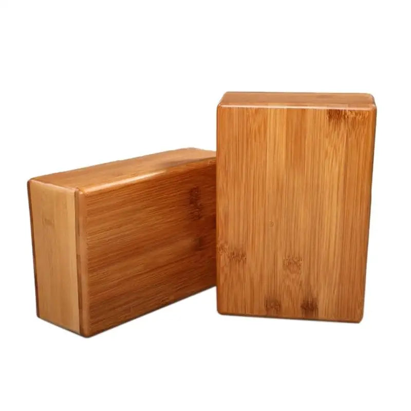 Natural Bamboo Yoga Block Sport Home Gym Exercise Wood Yoga Tool For Indoor Sport Exercise Workout Fitness Training Brick