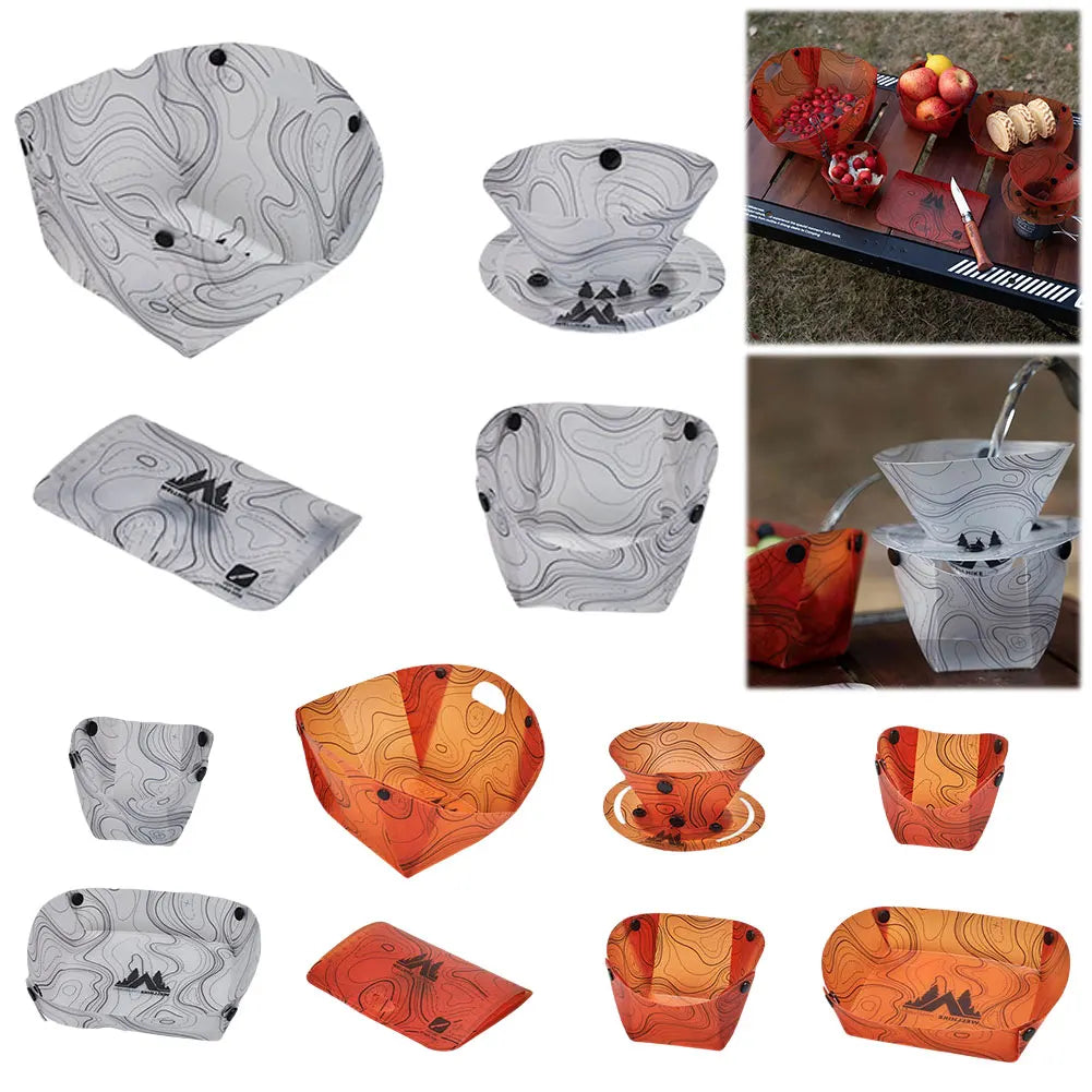 Eelhoe Lightweight Folding Tableware Set For Camping Hiking