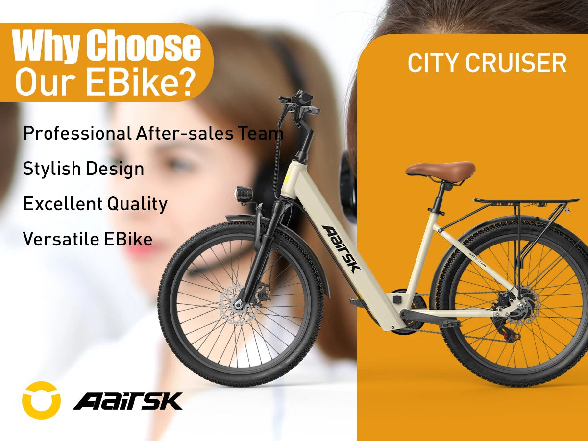 Aairsk SU7 Electric Bike 36V 15Ah 400W Brushless Motor
