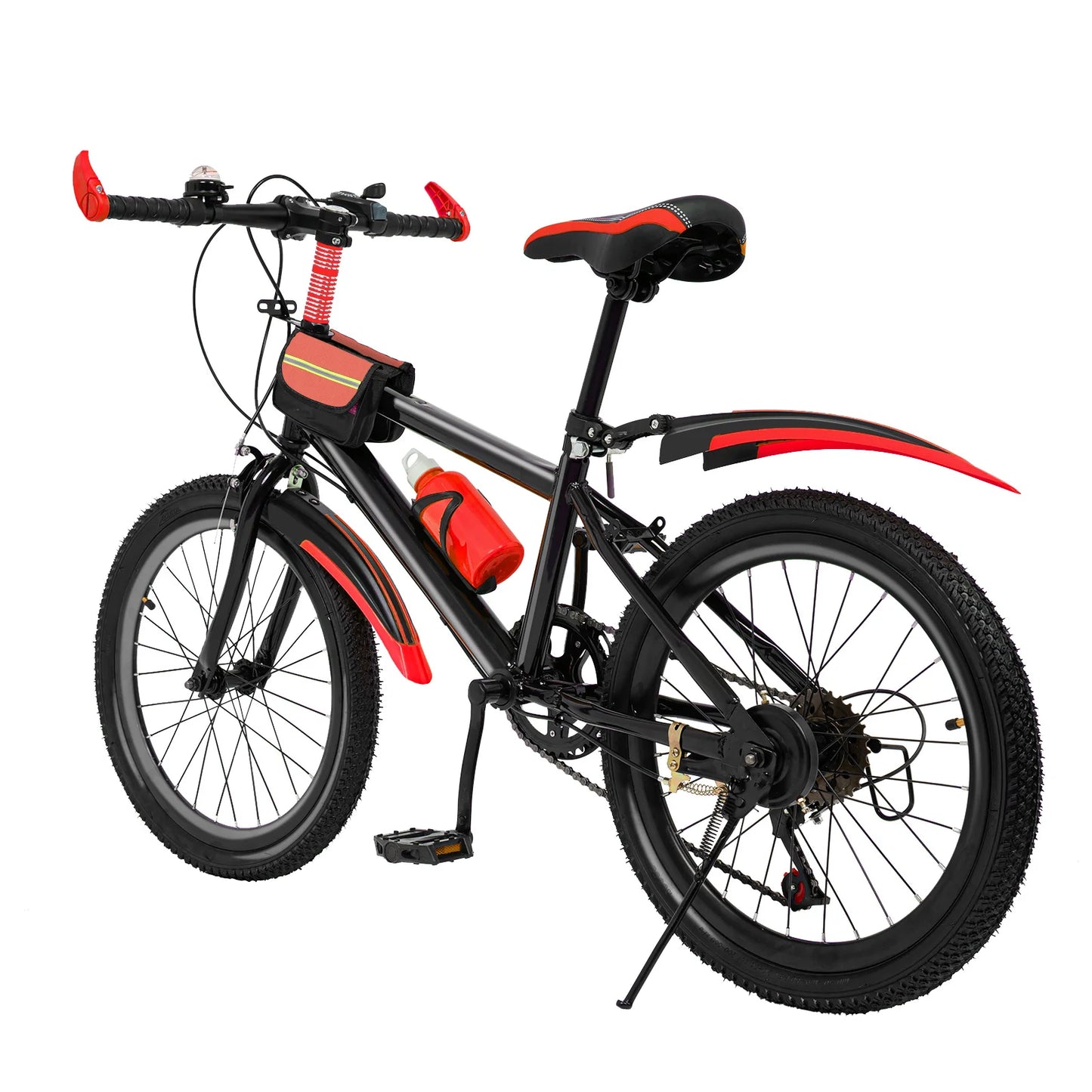 Fork Kids Mountain Bike 7 Speeds Dual Disc Brakes Unisex